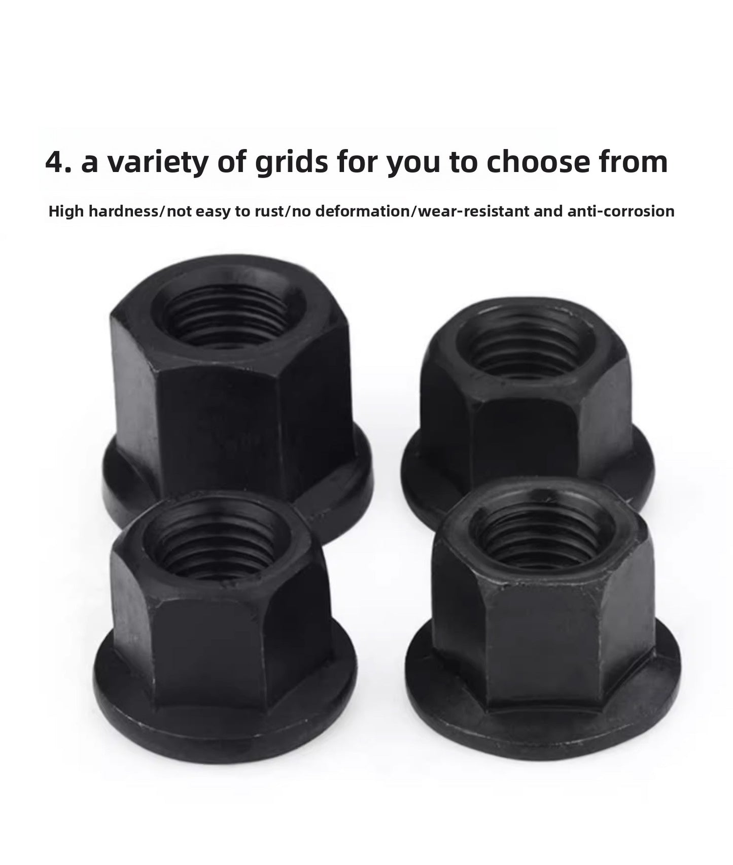 Injection molding consumables Injection molding spare parts Flange nut with pad Heightened hexagon with spacer Mold pressure plate nut M8M10M12M14M16M20M22M24 Size can be customized