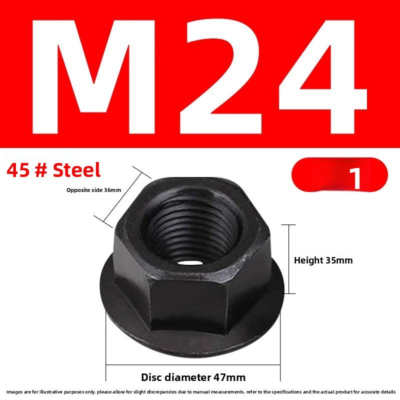 Injection molding consumables Injection molding spare parts Flange nut with pad Heightened hexagon with spacer Mold pressure plate nut M8M10M12M14M16M20M22M24 Size can be customized