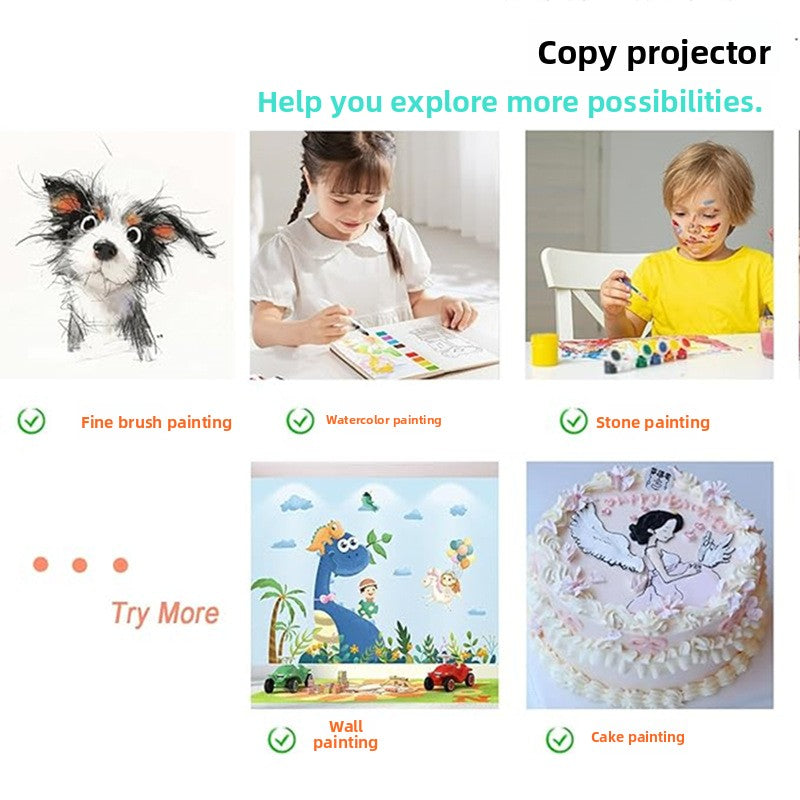 Drawing Copying Tool Hand-drawn Cake Tracing Intelligent Copying Table Calligraphy Practice Projector Drawing Line Drafting