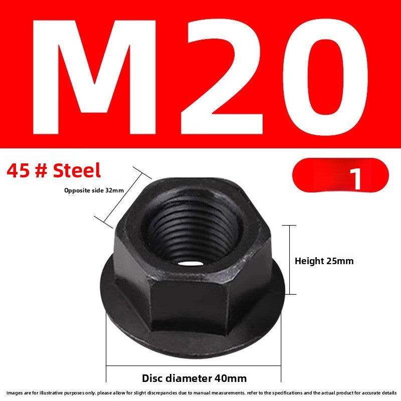 Injection molding consumables Injection molding spare parts Flange nut with pad Heightened hexagon with spacer Mold pressure plate nut M8M10M12M14M16M20M22M24 Size can be customized