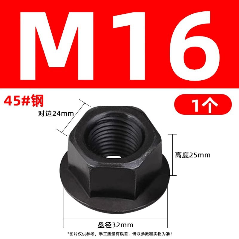 Injection molding consumables Injection molding spare parts Flange nut with pad Heightened hexagon with spacer Mold pressure plate nut M8M10M12M14M16M20M22M24 Size can be customized