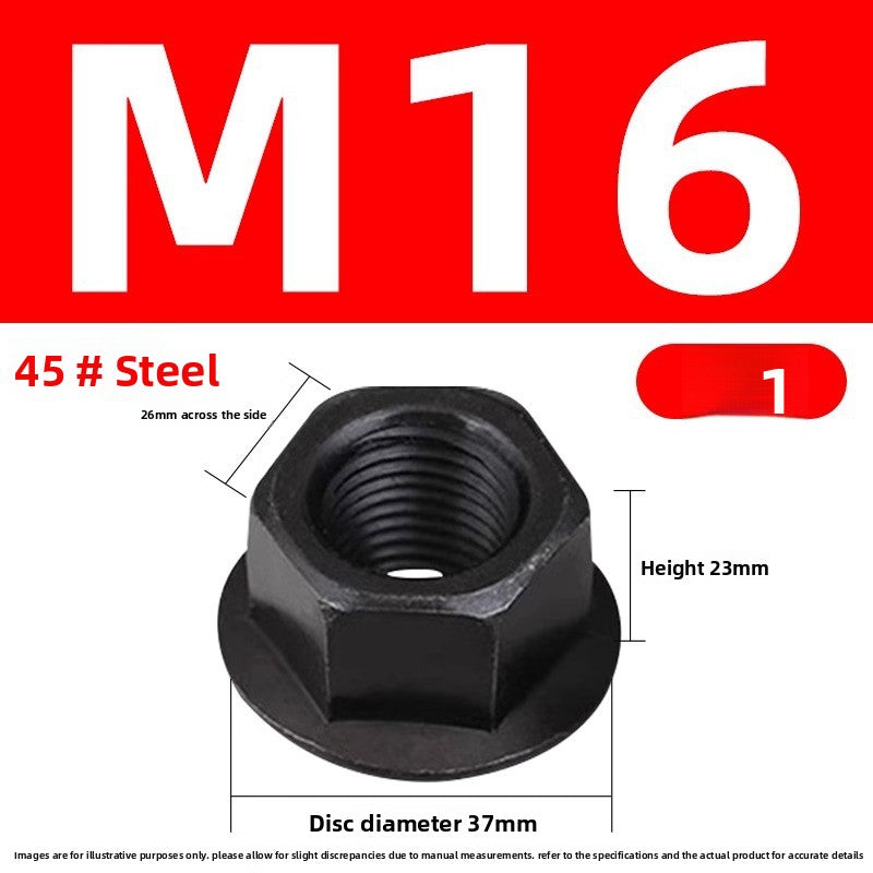 Injection molding consumables Injection molding spare parts Flange nut with pad Heightened hexagon with spacer Mold pressure plate nut M8M10M12M14M16M20M22M24 Size can be customized