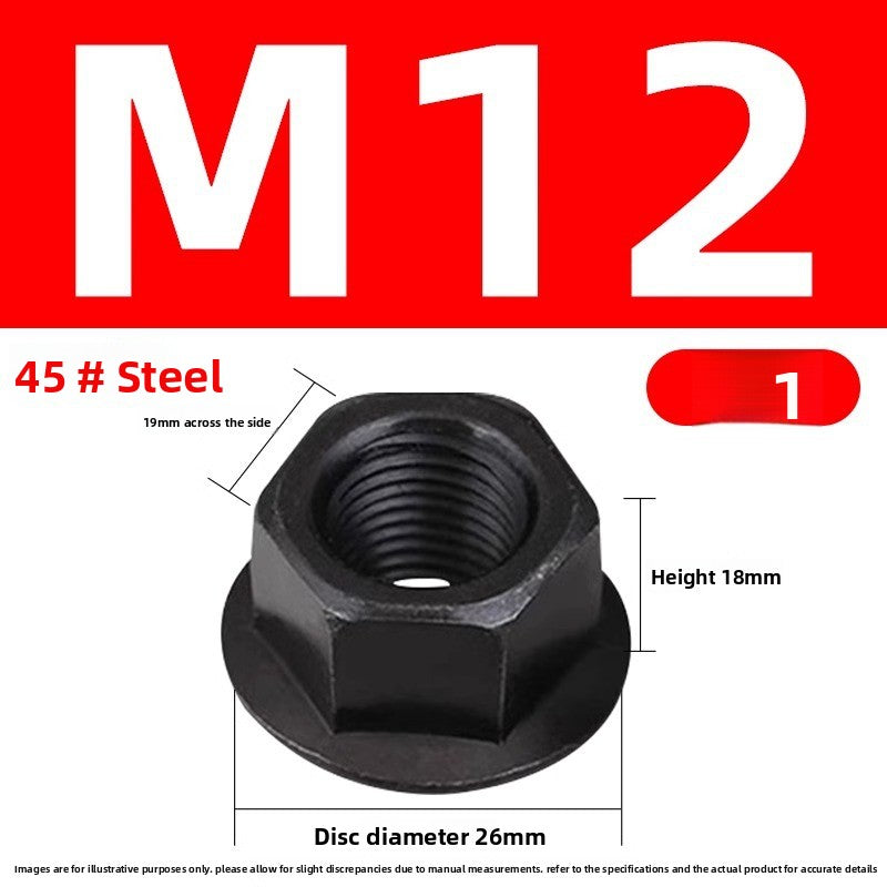 Injection molding consumables Injection molding spare parts Flange nut with pad Heightened hexagon with spacer Mold pressure plate nut M8M10M12M14M16M20M22M24 Size can be customized