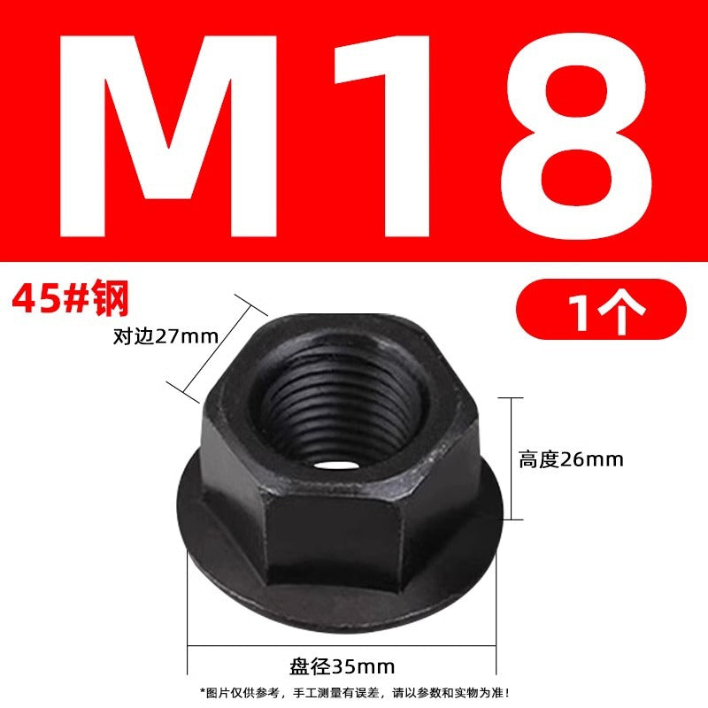 Injection molding consumables Injection molding spare parts Flange nut with pad Heightened hexagon with spacer Mold pressure plate nut M8M10M12M14M16M20M22M24 Size can be customized