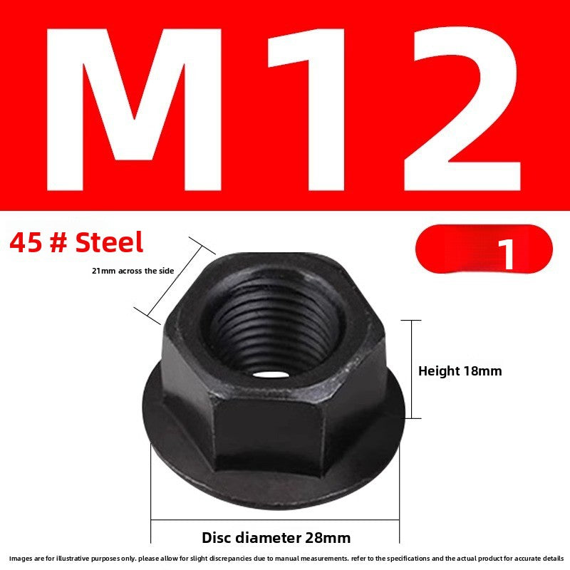 Injection molding consumables Injection molding spare parts Flange nut with pad Heightened hexagon with spacer Mold pressure plate nut M8M10M12M14M16M20M22M24 Size can be customized