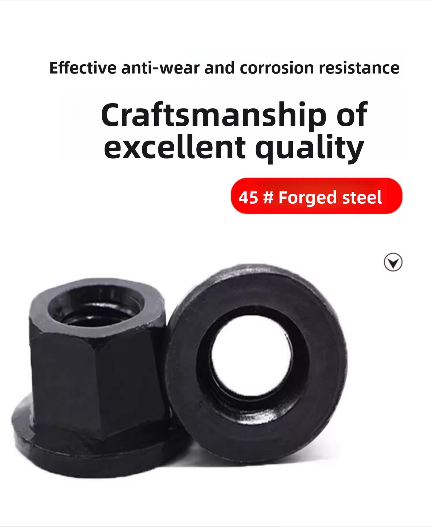 Injection molding consumables Injection molding spare parts Flange nut with pad Heightened hexagon with spacer Mold pressure plate nut M8M10M12M14M16M20M22M24 Size can be customized