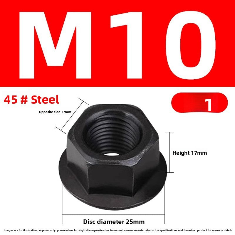 Injection molding consumables Injection molding spare parts Flange nut with pad Heightened hexagon with spacer Mold pressure plate nut M8M10M12M14M16M20M22M24 Size can be customized