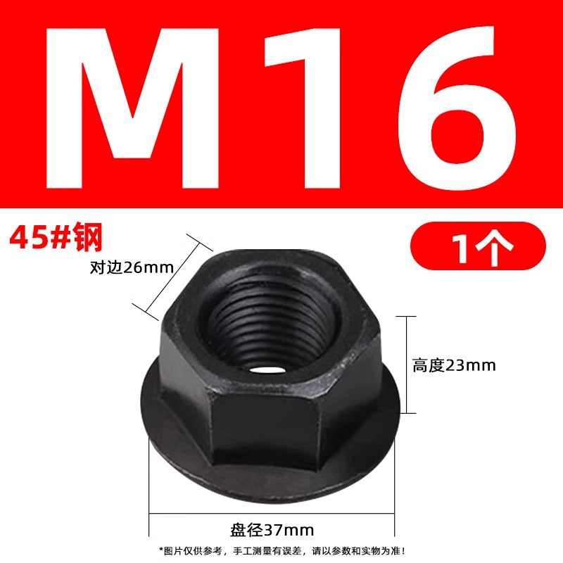 Injection molding consumables Injection molding spare parts Flange nut with pad Heightened hexagon with spacer Mold pressure plate nut M8M10M12M14M16M20M22M24 Size can be customized