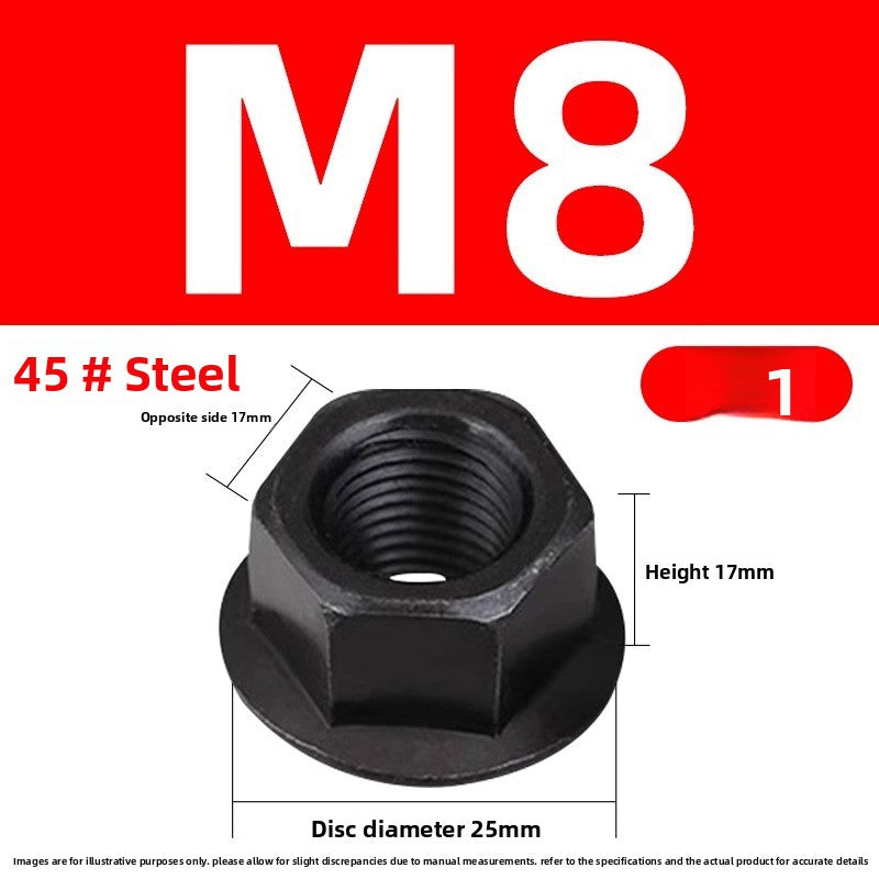 Injection molding consumables Injection molding spare parts Flange nut with pad Heightened hexagon with spacer Mold pressure plate nut M8M10M12M14M16M20M22M24 Size can be customized